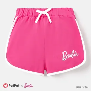 Barbie Kid Girl Letter Print Cotton Shorts #914946