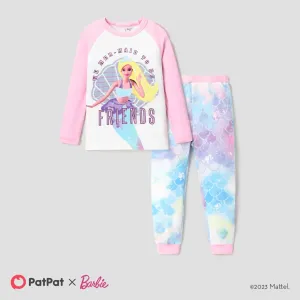 Barbie Toddler/Kid Girl Character Naiaâ¢ Print Long-sleeve Snug-fitting Pajamas Sets #1211633