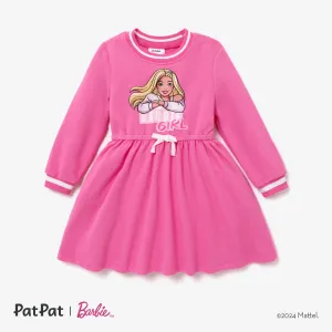 Barbie Toddler/Kids Girl Character Print Long-sleeve Dresses #1170860