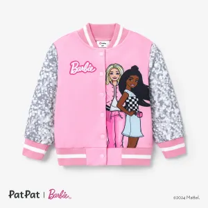 Barbie Toddler/Kids Girls Naiaâ¢ Letter Print Colorblock Lightweight Bomber Jacket #1316337