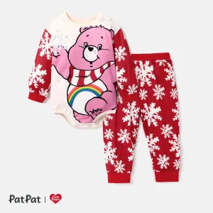 Care Bears Baby Girl 2pcs Christmas Cute Snowflake Long-sleeve Set #1068943