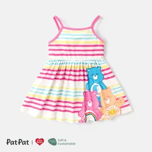Care Bears Baby Girl Colorful Striped or Allover Print Cami Dress #834220
