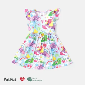Care Bears Toddler Girl Naiaâ¢ Character Print Flutter-sleeve Dress #921123