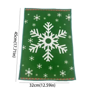 Christmas Home Indoor Towels with Festive Patterns - Absorbent Towels for Christmas Decor and Hand Drying #1318152