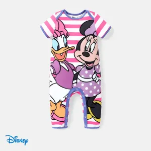 Disney Mickey and Friends Baby Girl/Boy Naiaâ¢ Character Print Short-sleeve Jumpsuit #925618