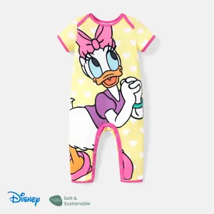 Disney Mickey and Friends Baby Girl/Boy Naiaâ¢ Character Print Short-sleeve Jumpsuit #925623