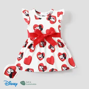 Disney Mickey and Friends 1pc Baby/Toddler Girls Naiaâ¢ Heart-Shaped Bowknot Dress #1332681