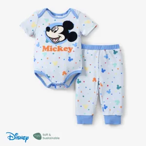Disney Mickey and Friends Baby Girls/Boys Naiaâ¢ Character Print Polka Dot Romper with Pants Set