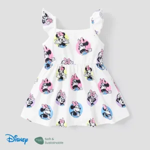 Disney Mickey and Friends Baby/Toddler Girl Character Print Ruffled Sleeve Dress #1320156