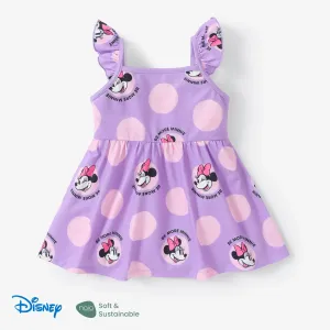 Disney Mickey and Friends Baby/Toddler Girl Character Print Ruffled Sleeve Dress #1320174