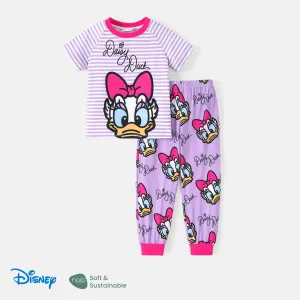 Disney Mickey and Friends Toddler Girl/Boy 2pcs Naiaâ¢ Character & Stripe Print Short-sleeve Tee and Pants Set #1034879