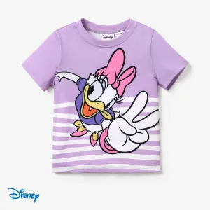 Disney Mickey and Minnie kid boy/girl character pattern round neck T-shirt #1319685