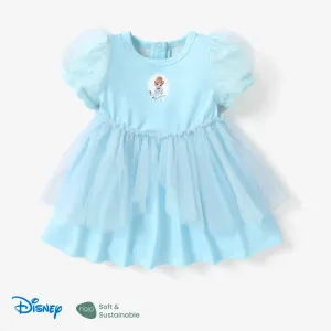 Disney Princess Baby/Toddler Girl Naiaâ¢ Ariel Character Print Puff sleeves Cosplay Mesh Dress #1320125