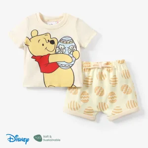 Disney Winnie the Pooh 2pcs Easter Baby/Toddler Boy/Girl Character Naiaâ¢ Print Tee and Shorts Set #1325901