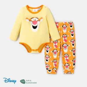 Disney Winnie the Pooh Baby Girl/Boy 2pcs Character Print Long-sleeve Bodysuit and Naiaâ¢ Pants Set #1058424