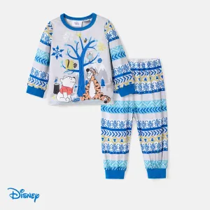 Disney Winnie the Pooh Baby Girl/Boy 2pcs Character Print  Long-sleeve Top and Pants Set #1065361
