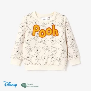 Disney Winnie the Pooh Toddler/Kid Girl/Boy Character Allover Naiaâ¢ Print Sweatshirt with Embroidered Pooh Letter