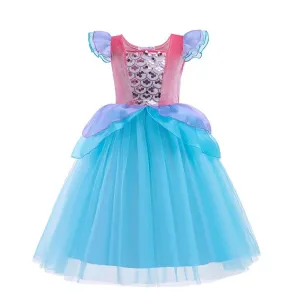 Girls' Childlike Flutter Sleeve  Costume Dress #1109059