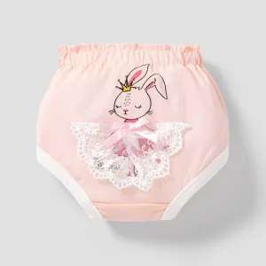 Girls' Sweet 3D Animal Pattern Underwear Set #1164859