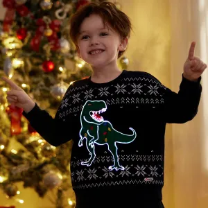 Go-Glow Christmas Illuminating Sweatshirt with Light Up Dragon Including Controller (Built-In Battery) #1188868
