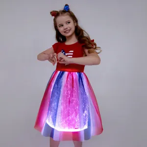 Go-Glow Illuminating Bow-knot Dress with Light Up Skirt Including Controller (Battery Inside) #1035575