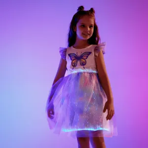 Go-Glow Illuminating Butterfly Dress With Light Up Skirt Including Controller (Built-In Battery) #927535