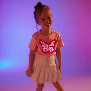 Go-Glow Illuminating T-shirt with Removable Light Up Butterfly Including Controller (Built-In Battery) #927558