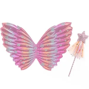 Halloween Angel Wings and Fairy Wand Set, Bulling Bulling Ornaments for Toddler/kids #1163025