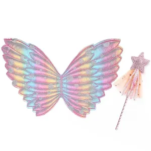 Halloween Angel Wings and Fairy Wand Set, Bulling Bulling Ornaments for Toddler/kids #1163027