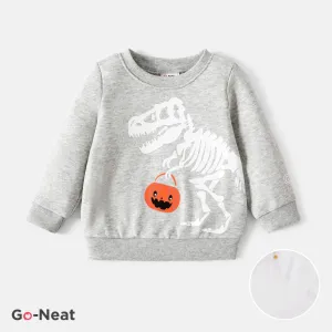 Halloween Baby&Toddlers Boy/Girl Pumpkin and Dinosuar Print T-shirt #1065046