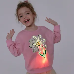 Go-Glow Illuminating Sweatshirt with Light Up Flower Pattern Including Controller (Built-In Battery) #207387