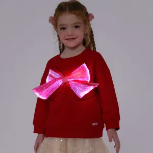 Go-Glow Illuminating Sweatshirt with Light Up Removable Bow Including Controller (Built-In Battery) #207382