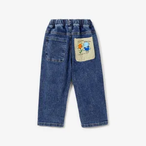 Kid Boy Dinosaur Patch Cotton Jean/Pant #1170030
