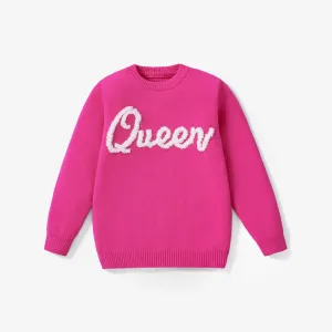 Kid Girl Letter Pattern Sweater/Top #1169954