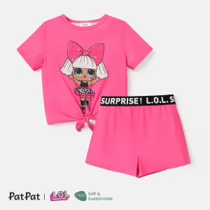L.O.L. SURPRISE! 2pcs Toddler/Kid Girl Naia Character Print Short-sleeve Tee and Shorts Set #727699