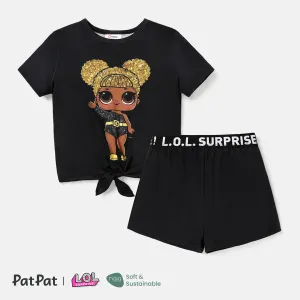 L.O.L. SURPRISE! 2pcs Toddler/Kid Girl Naia Character Print Short-sleeve Tee and Shorts Set #729428