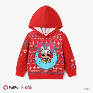 L.O.L. SURPRISE! Christmas Toddler/Kid Girl Character Print Long-sleeve Hooded Sweatshirt