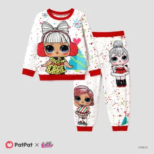 L.O.L. SURPRISE! Christmas Toddler/Kid Girl Character Print Long-sleeve Set #1076571