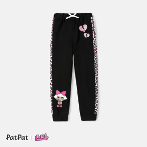 L.O.L. SURPRISE! Kid Girl Graphic Heart Star Print Elasticized Pants