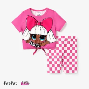 L.O.L. SURPRISE! Kid/Toddler Girl Graphic Printed Short-Sleeved T-Shirt with Short Cycling Pants Suit #1319218