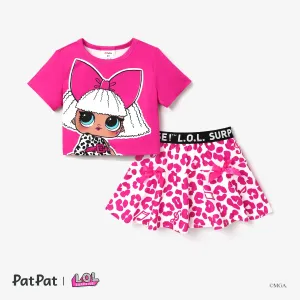 L.O.L. SURPRISE! Toddler Girl/Kid Girl Graphic Print Short-sleeve Tee and Skirt #1319611