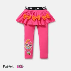 L.O.L. SURPRISE! Toddler/Kid Girl Naia Cotton Bowknot Design/Stripe Skirt Leggings #727673