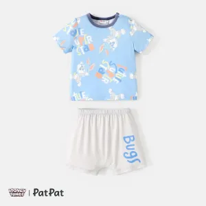 Looney Tunes Baby Boy 2pcs Naiaâ¢ Character Print Short-sleeve Tee and Letter Print Shorts Set #1040355