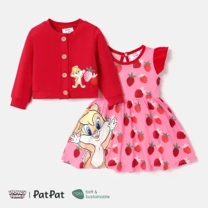 Looney Tunes Baby Girl 2pcs Naiaâ¢ Flutter-sleeve Dress and Button Up Jacket Set #1073133