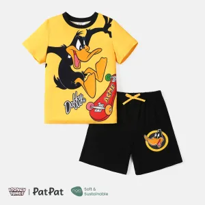 Looney Tunes Kid Boy 2pcs Short-sleeve Naia Tee and Cotton Shorts Set #816400