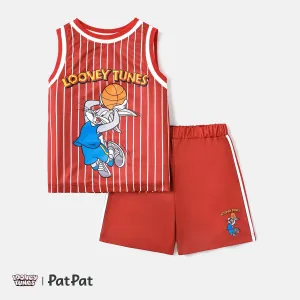 Looney Tunes Toddler/Kid Boy 2pcs Basketball & Character Print Tank Top and Shorts Set #886312