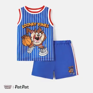 Looney Tunes Toddler/Kid Boy 2pcs Basketball & Character Print Tank Top and Shorts Set #886320