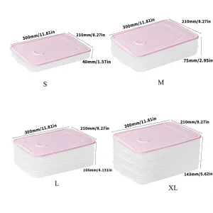 Multi-Layer Food-Grade Dumpling Storage Container for Freezing #1064926