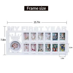 My First Year Frame Baby Picture Keepsake Frame for Photo Memories for Newborn Gifts #192777