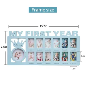 My First Year Frame Baby Picture Keepsake Frame for Photo Memories for Newborn Gifts #192779